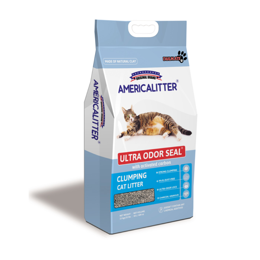 Ultra Odor Seal arena para gatos aglutinante y con carbón activado 15 KG